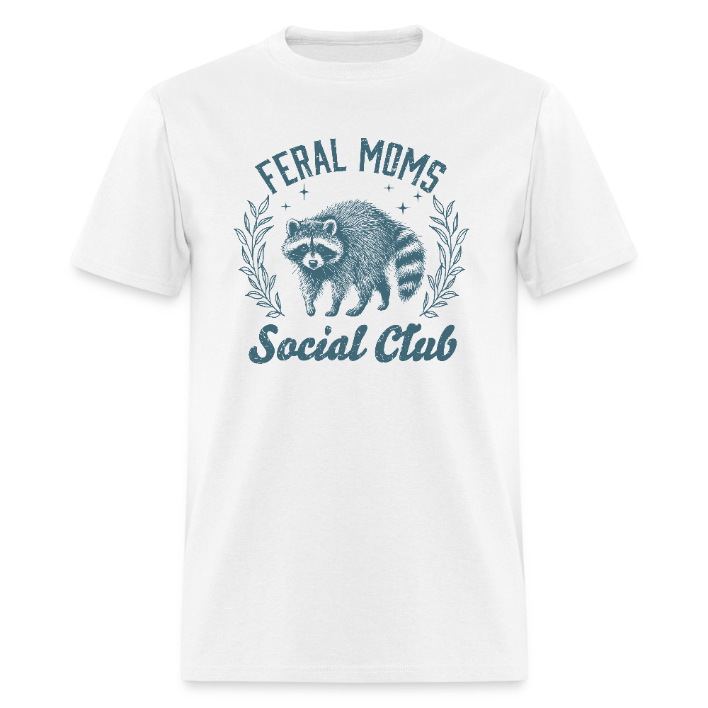 Feral Mom's Social Club T-Shirt - white