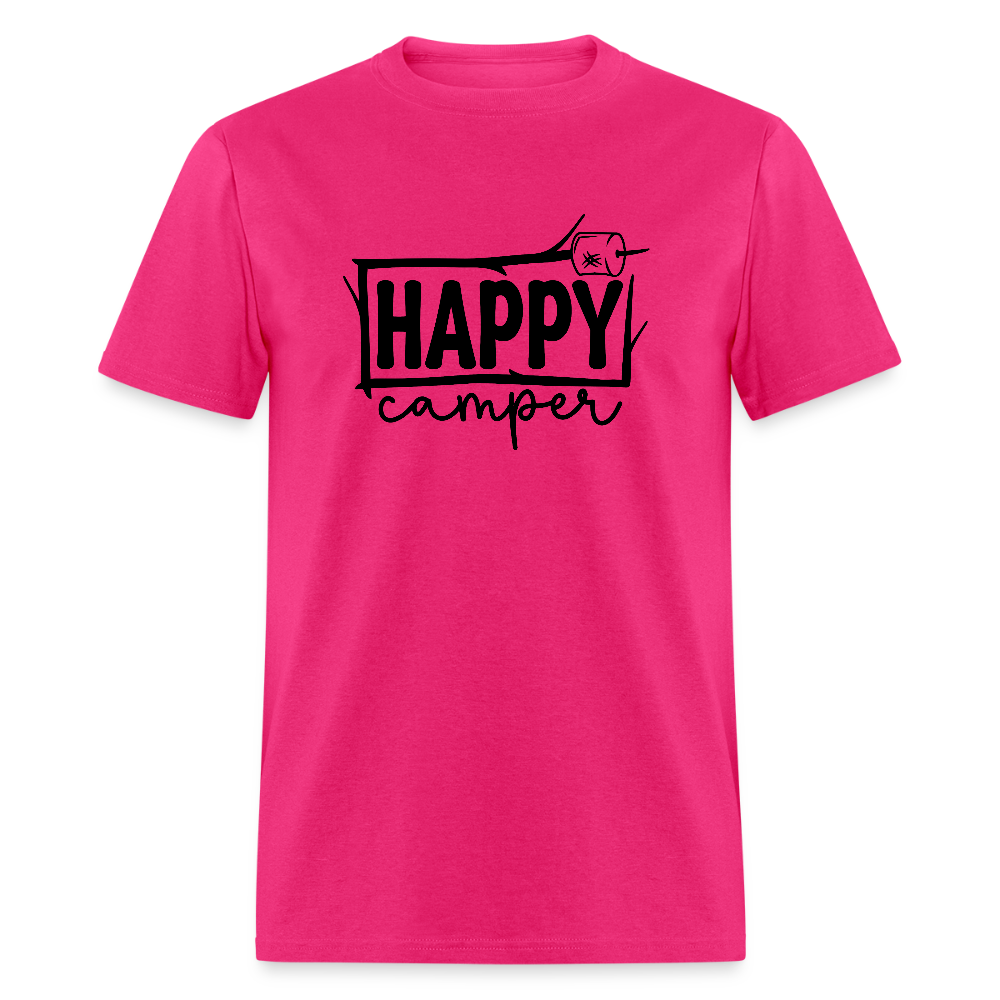 Happy Campers (Outdoors) T-Shirt - fuchsia