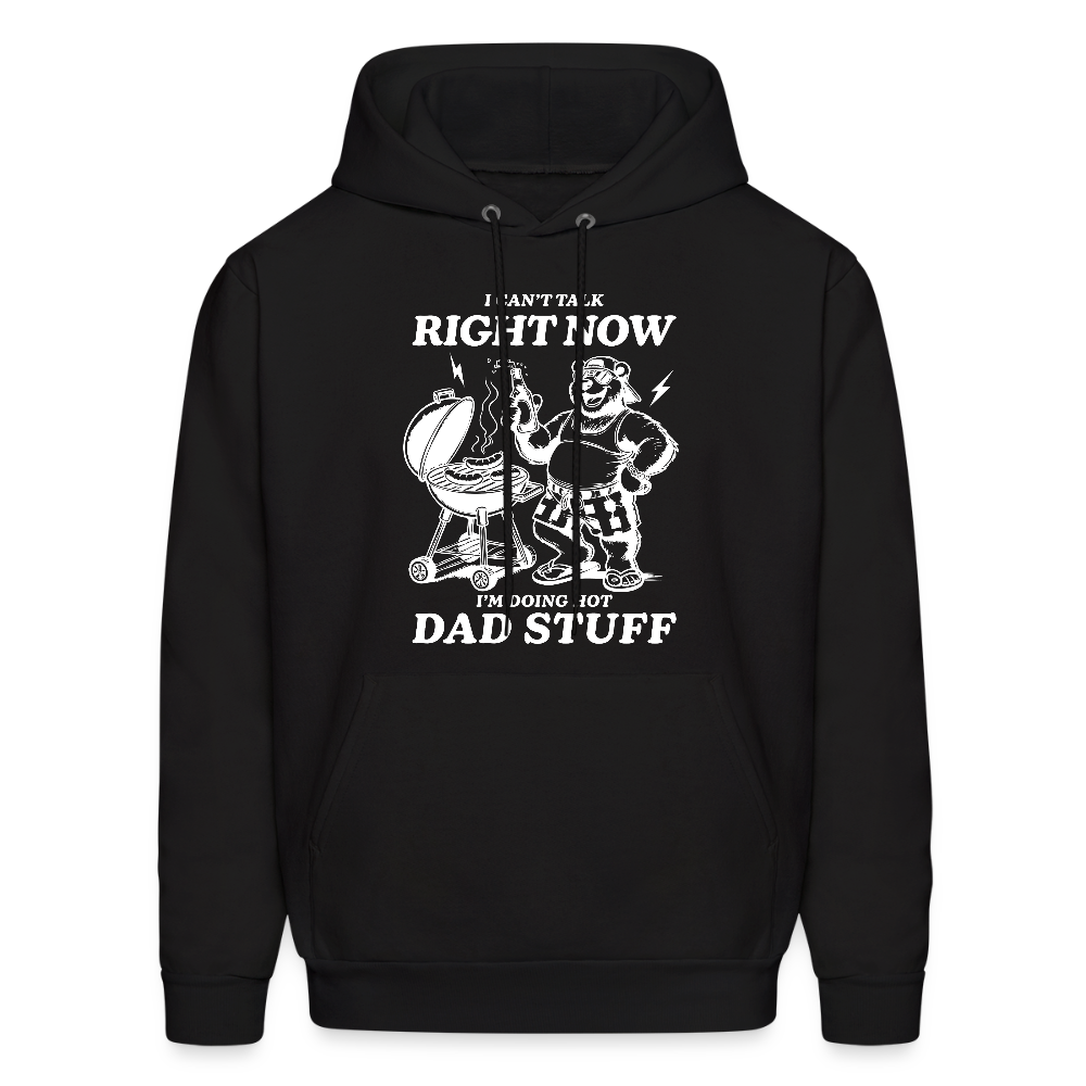 Doing Hot Dad Stuff BBQ Hoodie for Grilling Dads - black