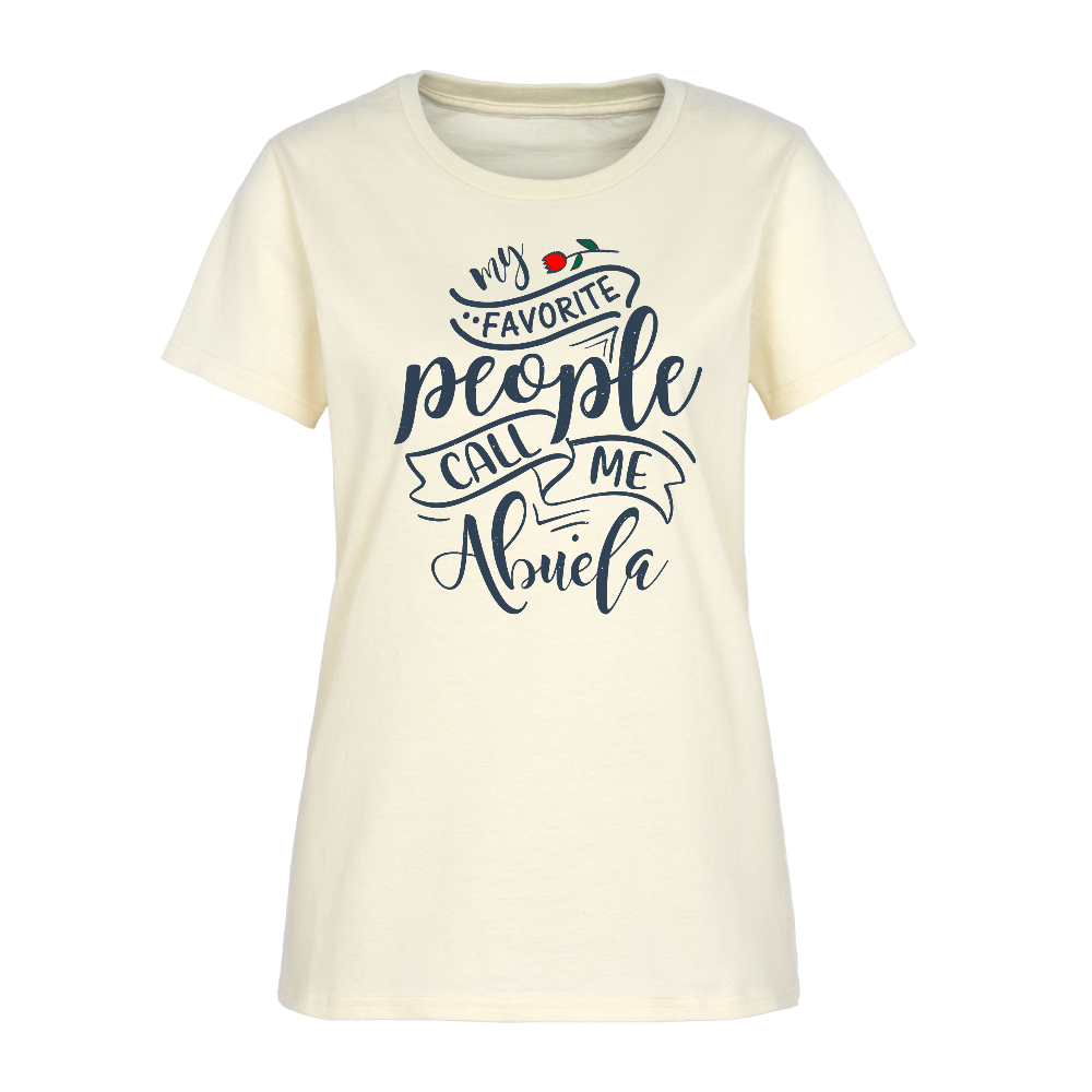 My Favorite People Call Me Abuela Tee – Women’s Shirt - off white