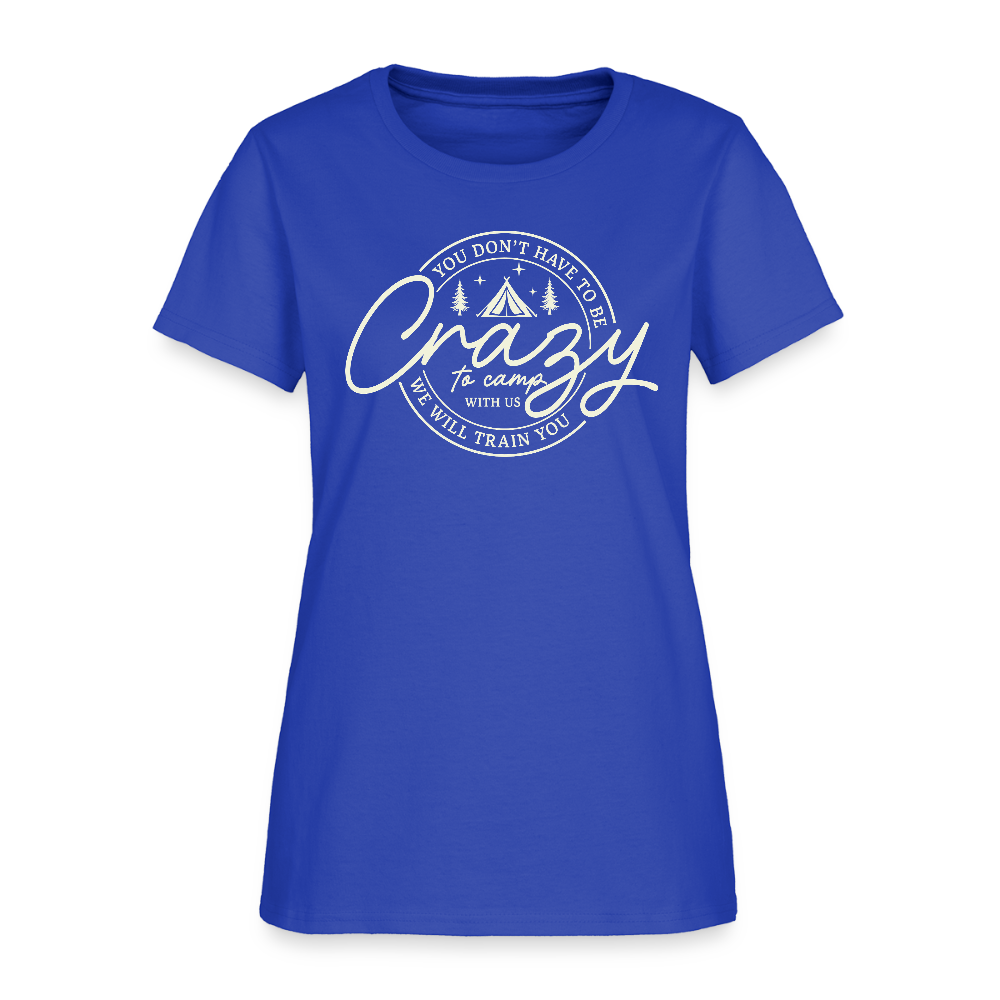 Crazy Camping Women's T-Shirt - royal blue