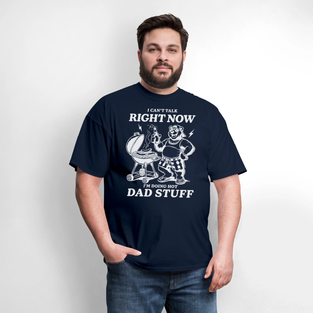 Doing Hot Dad Stuff (BBQ) T-Shirt - navy