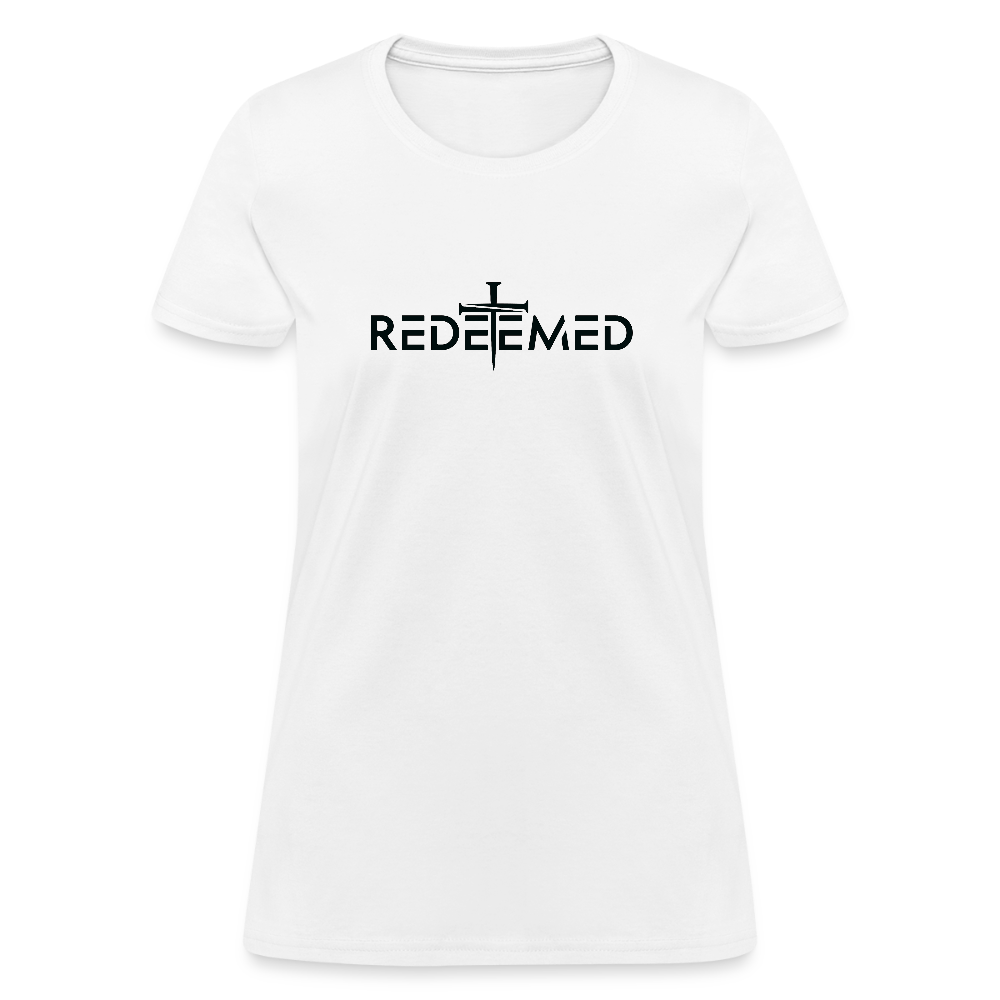 Redeemed Women's Contoured T-Shirt - white