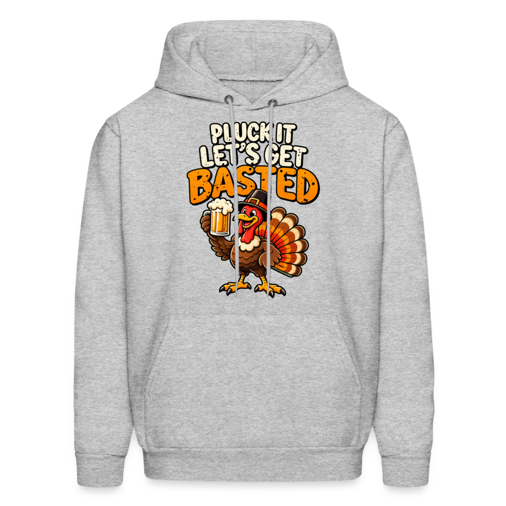 Pluck It Let’s Get Basted Hoodie - heather gray