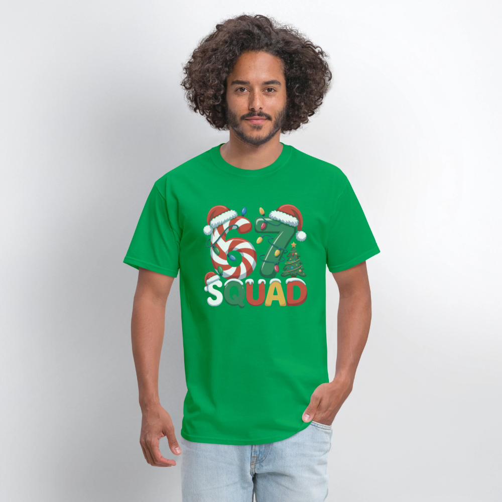 Six Seven Squad - Christmas 67 T-Shirt - bright green
