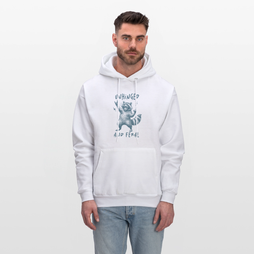 Unhinged and Feral Hoodie Color: heather gray