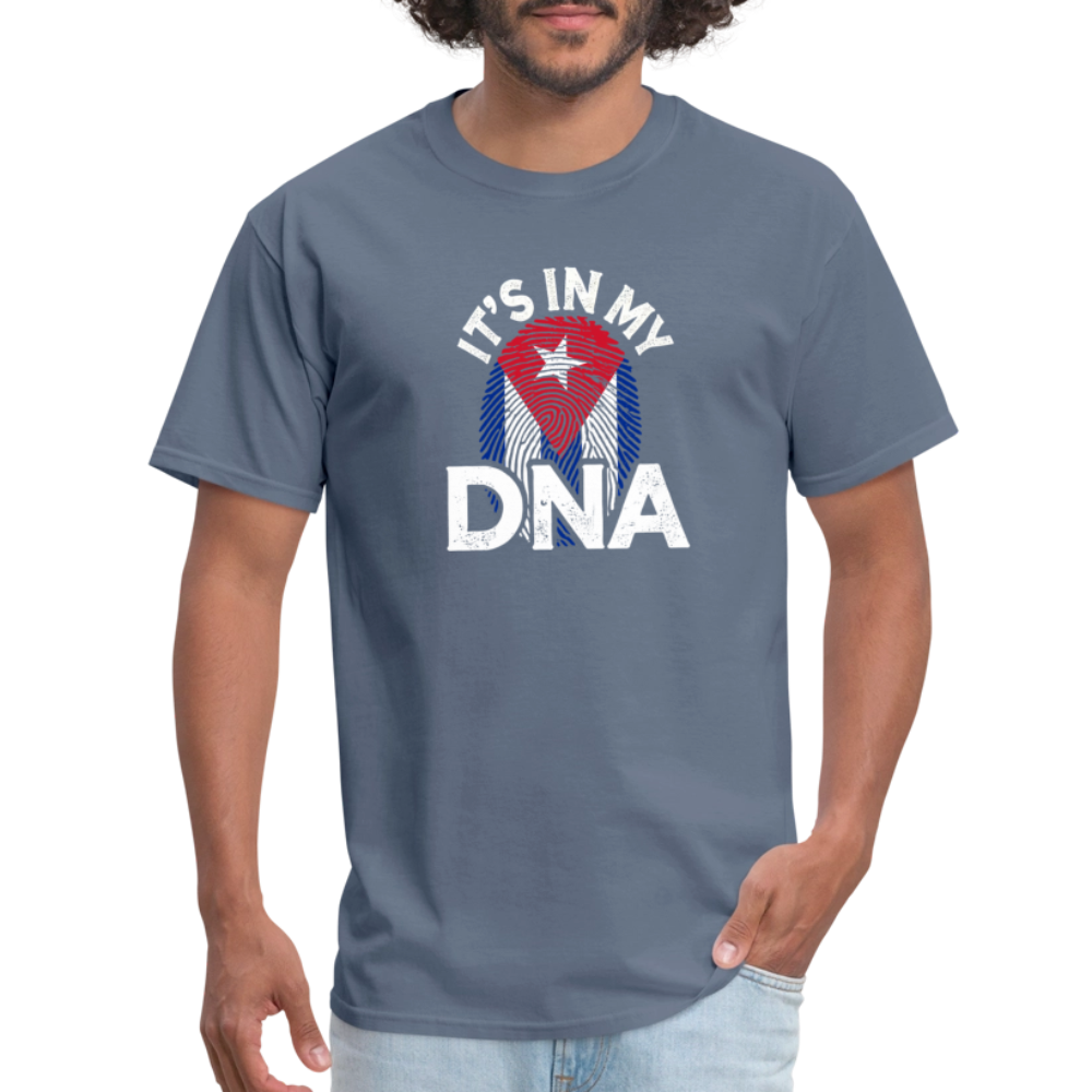 Cuba DNA Flag T-Shirt – Cuban Pride Tee - denim
