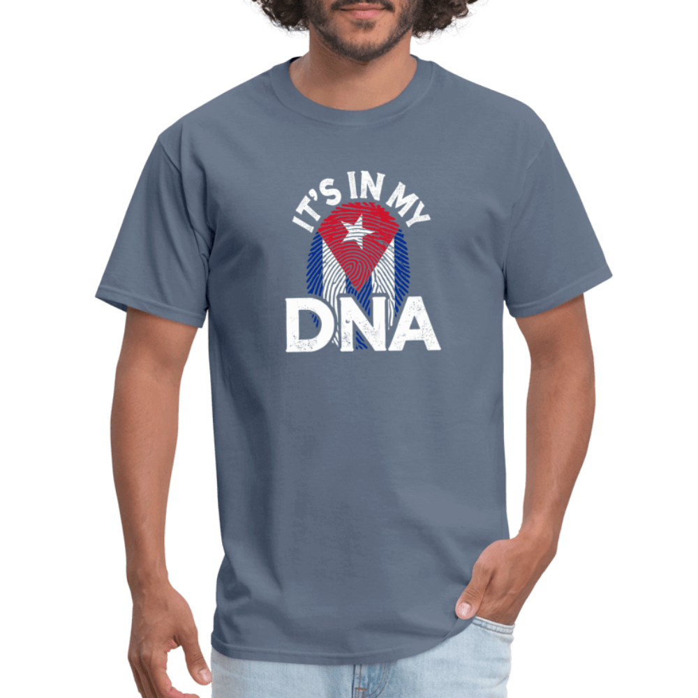 Cuba DNA Flag T-Shirt – Cuban Pride Tee Color: heather black