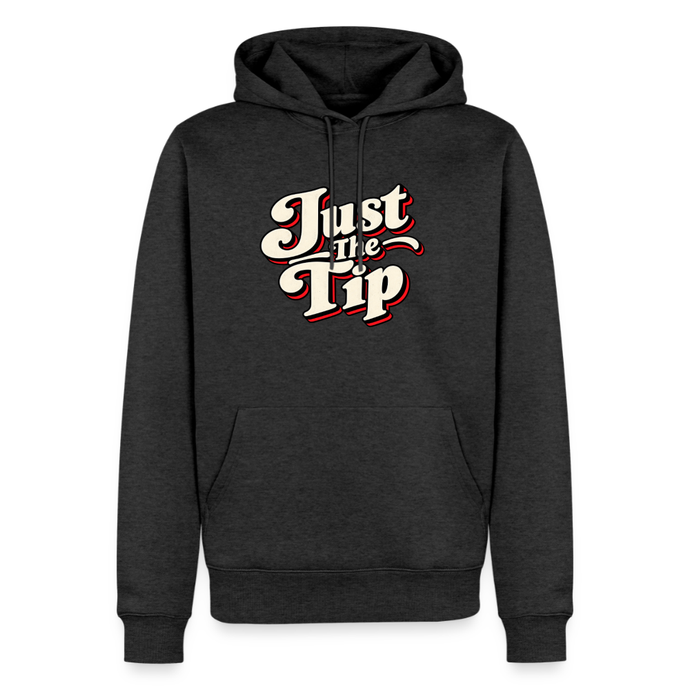 Just the Tip Funny Adult Humor Hoodie Color: Heather Anthracite