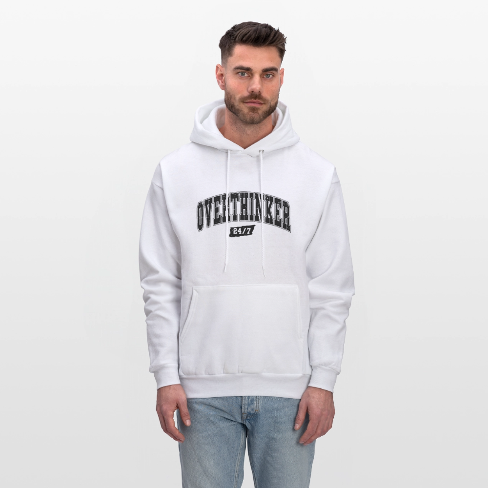 Overthinker 24/7 Hoodie – Stay Cozy While Overthinking - white