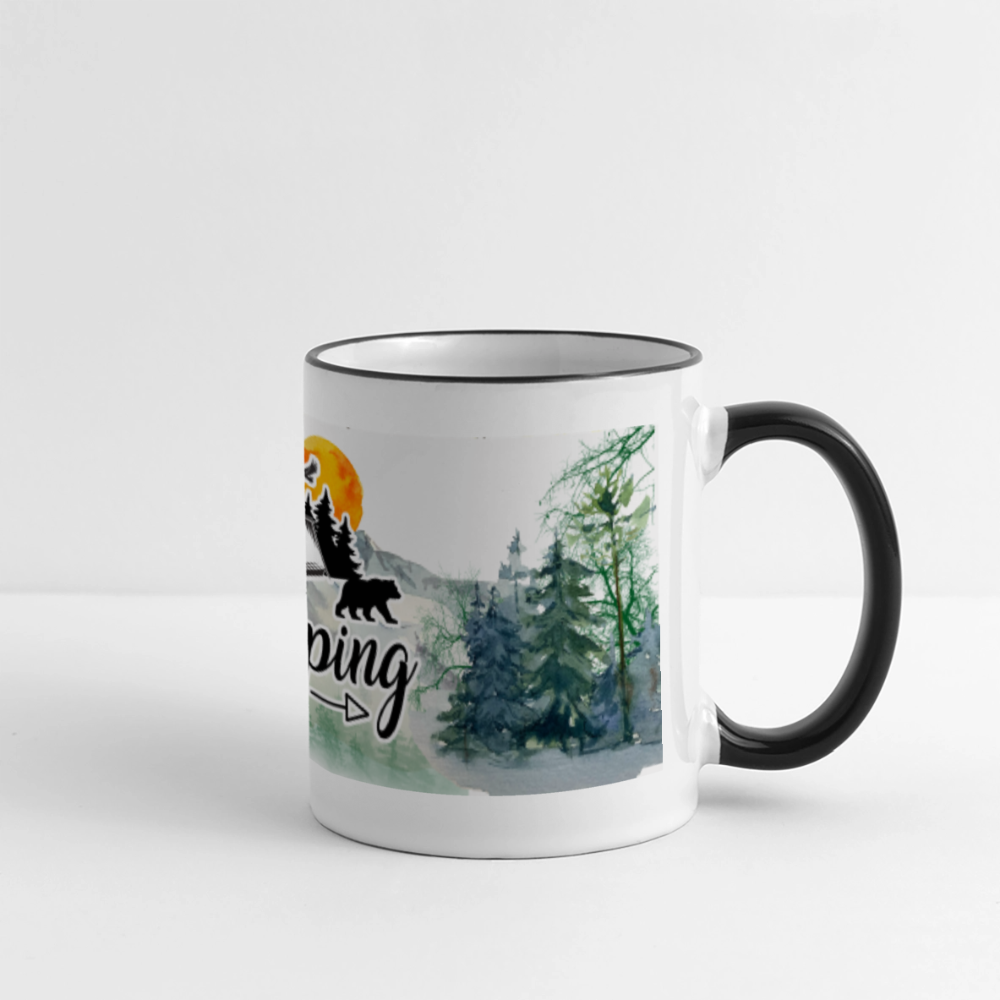 Camping Panoramic Coffee Mug Color: white