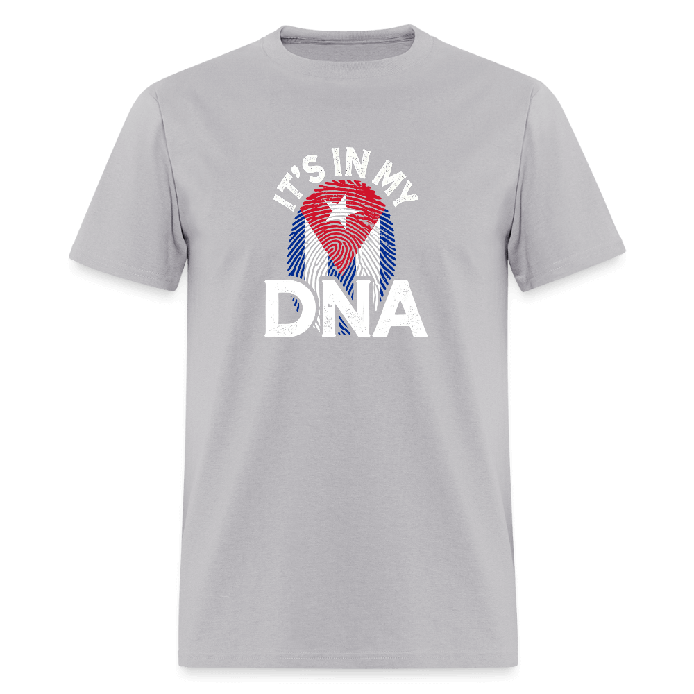 Cuba DNA Flag T-Shirt – Cuban Pride Tee Color: gravel