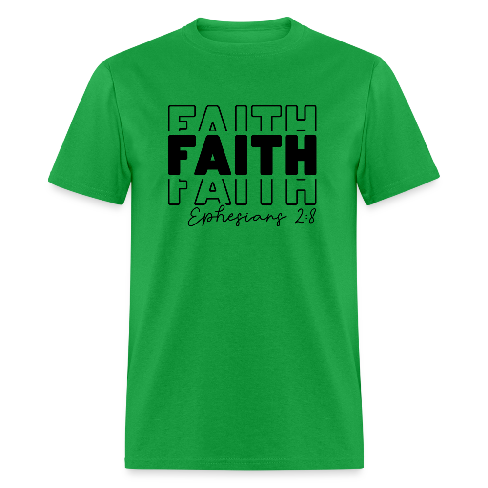 Faith Ephesians 2:8 T-Shirt - bright green