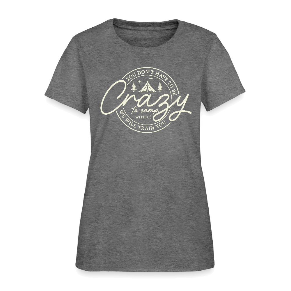 Crazy Camping Women's T-Shirt Color: graphite heather