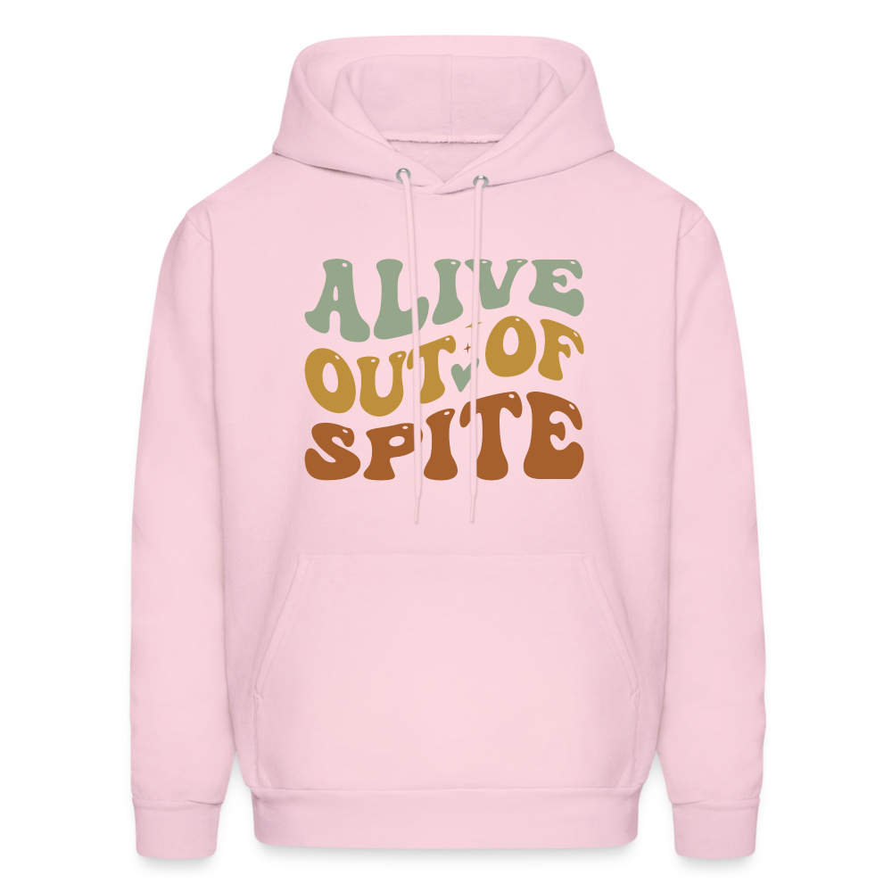 Alive Out Of Spite Hoodie - pale pink