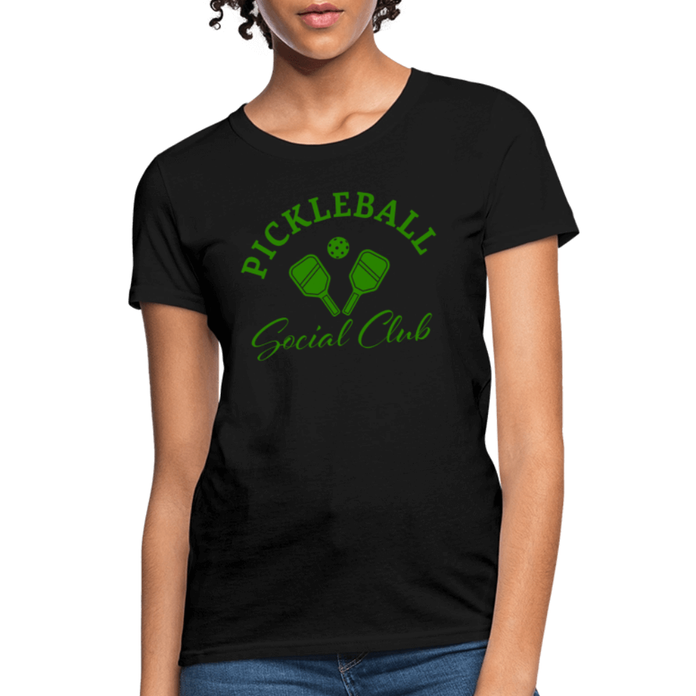 Pickleball Social Club Women's T-Shirt - black