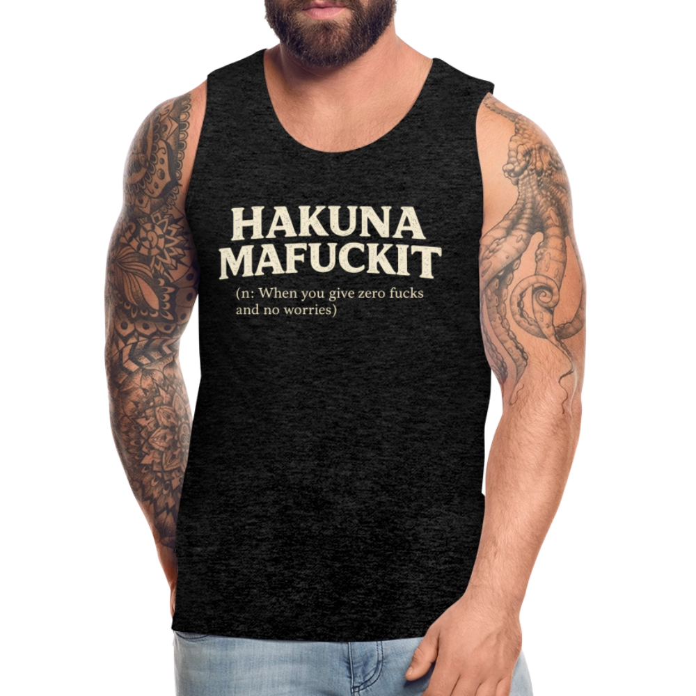 Hakuna Mafuckit Men’s Funny Graphic Tank Color: Black
