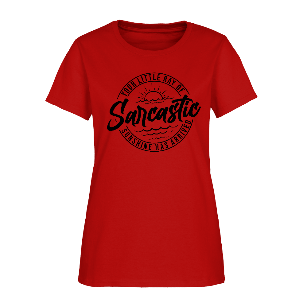 Sarcastic Ray of Sunshine Women’s Graphic T-Shirt - red