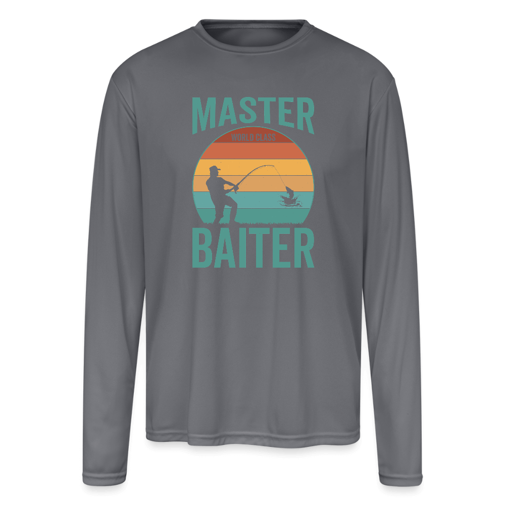 Master Baiter Performance Long Sleeve Fishing Shirt Color: gray