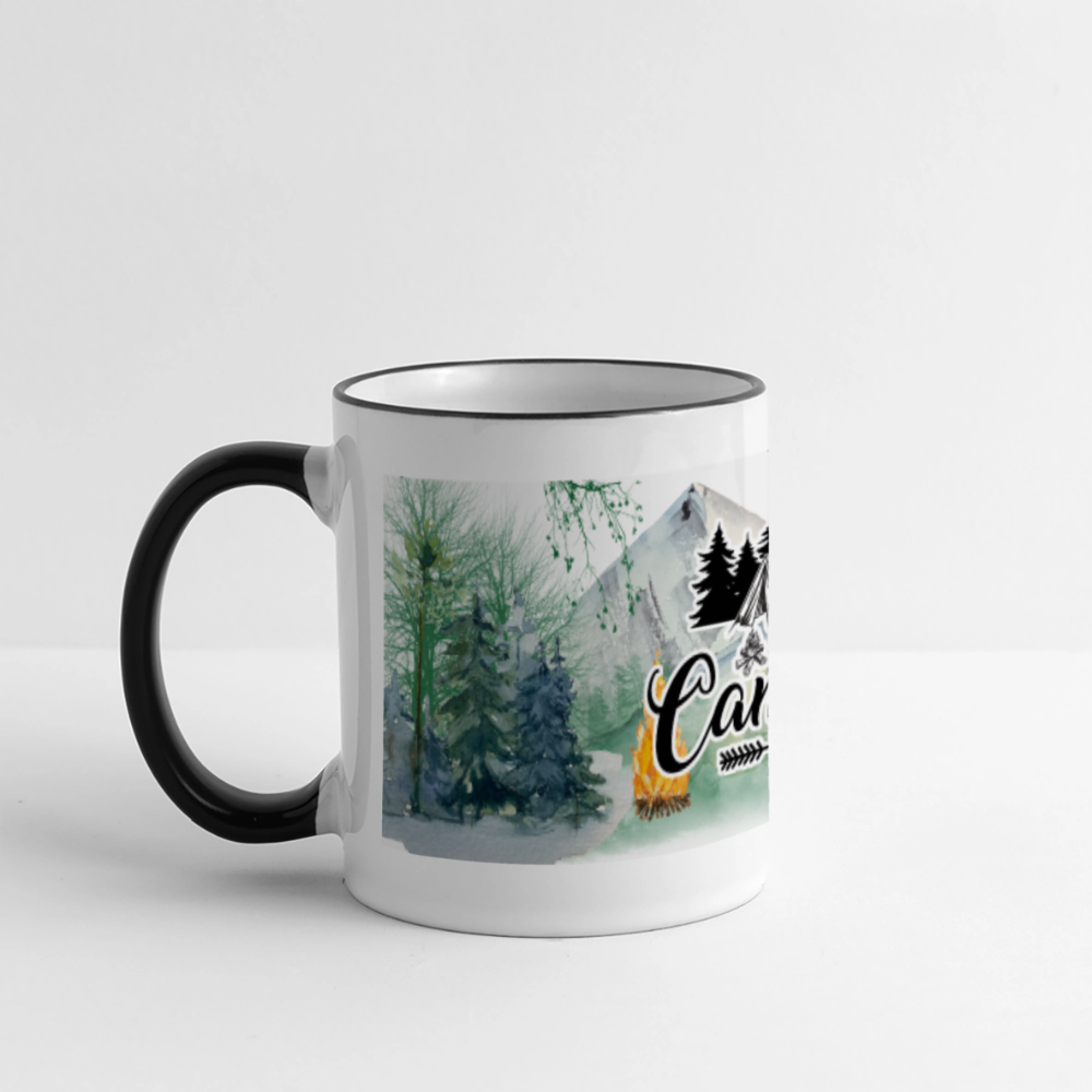 Camping Panoramic Coffee Mug Color: white