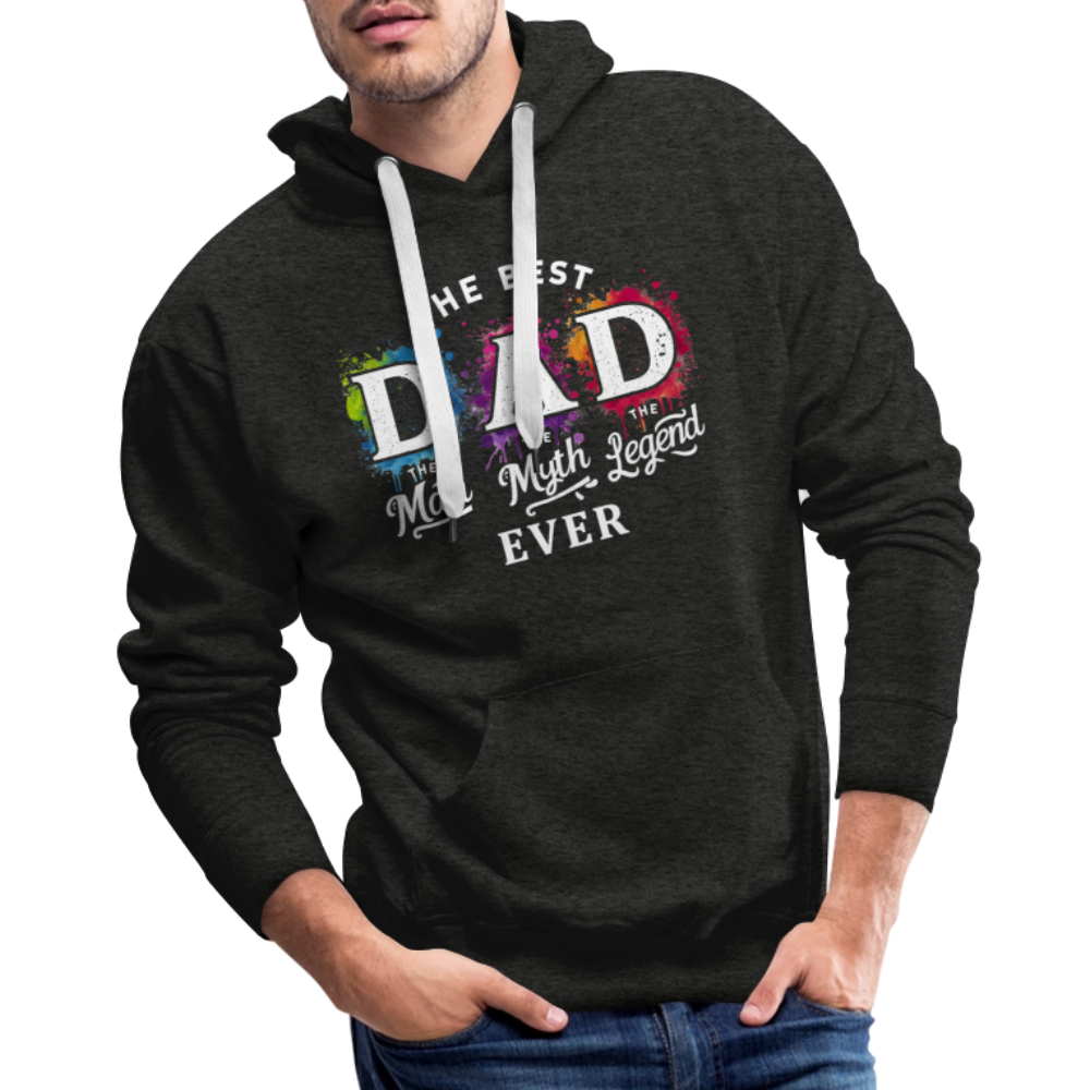 Best Dad Ever Men’s Premium Hoodie - charcoal grey