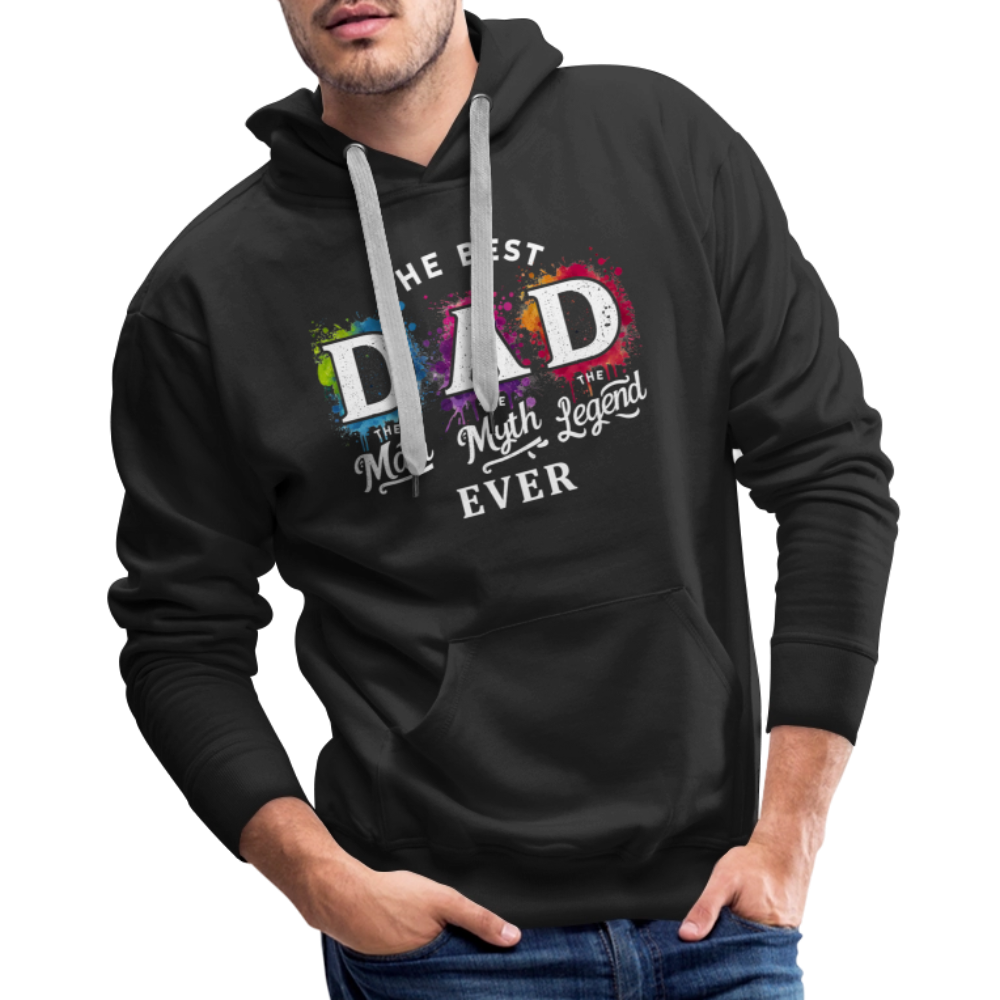 Best Dad Ever Men’s Premium Hoodie - black
