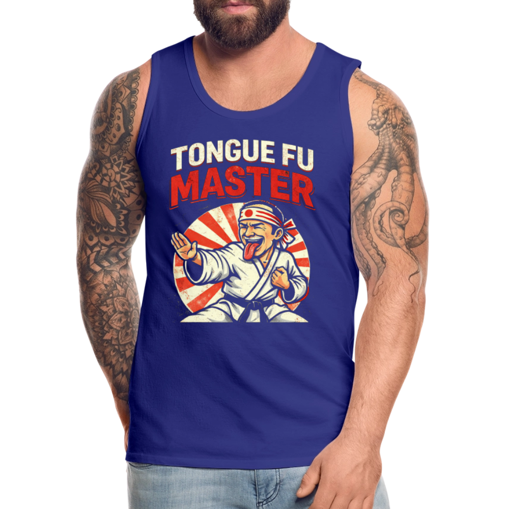 Tongue FU Master Tank Top Color: Black