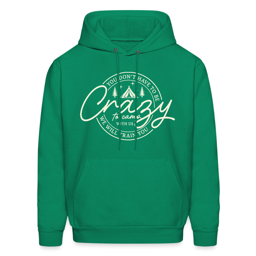 Crazy Camping Hoodie Color: kelly green