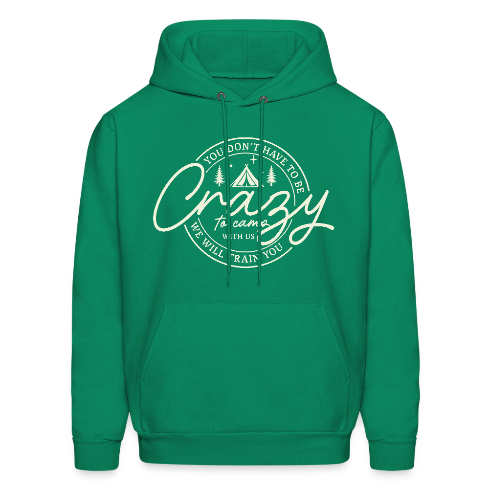 Crazy Camping Hoodie - kelly green