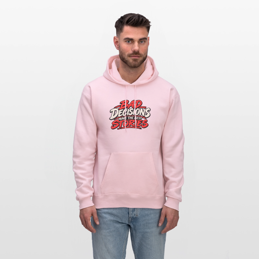 Bad Decisions Make the Best Stories Funny Hoodie Color: Navy