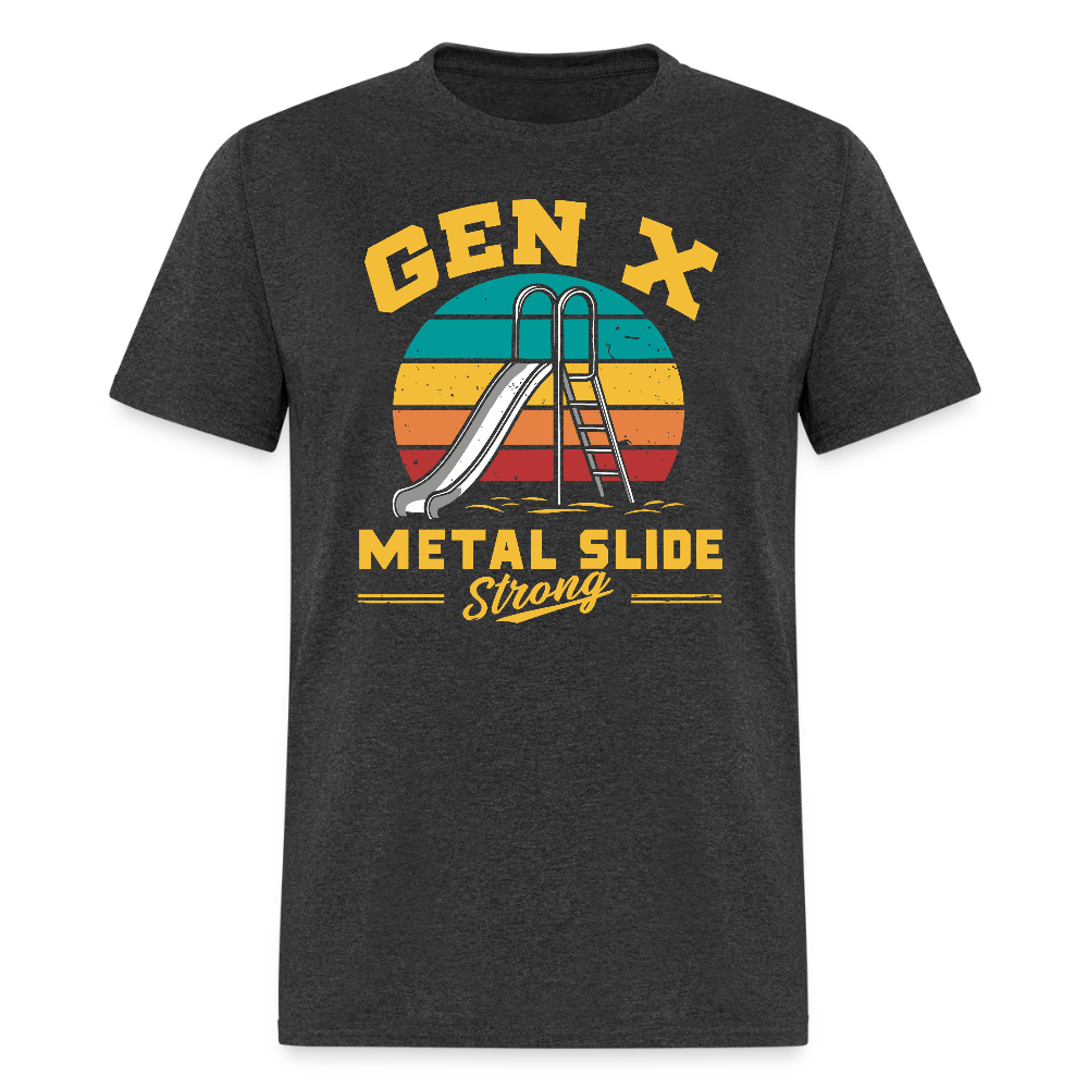 Gen-X Metal Slide Strong T-Shirt - heather black