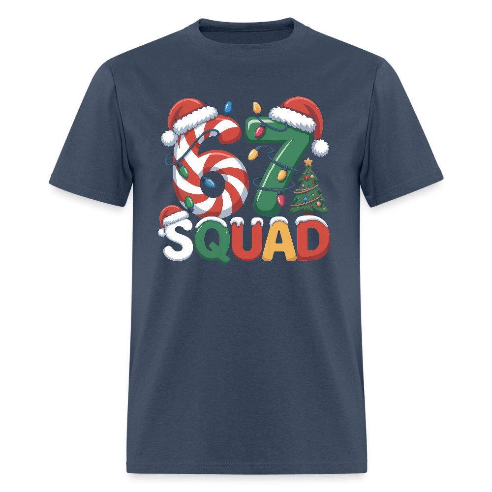 Six Seven Squad - Christmas 67 T-Shirt Color: blue dusk
