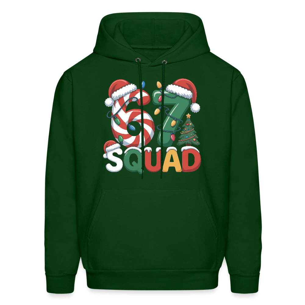 Six Seven Squad - Christmas 67 Hoodie Color: forest green