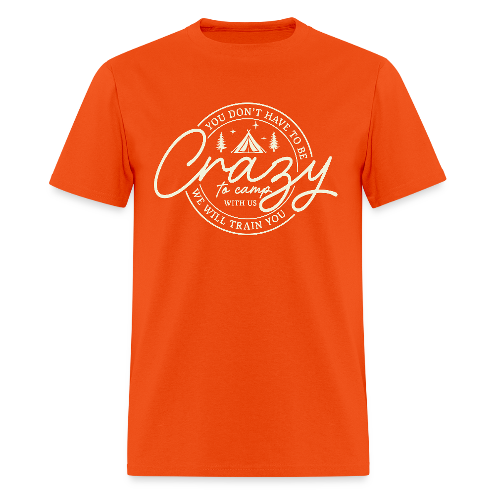 Crazy Camping T-Shirt - orange