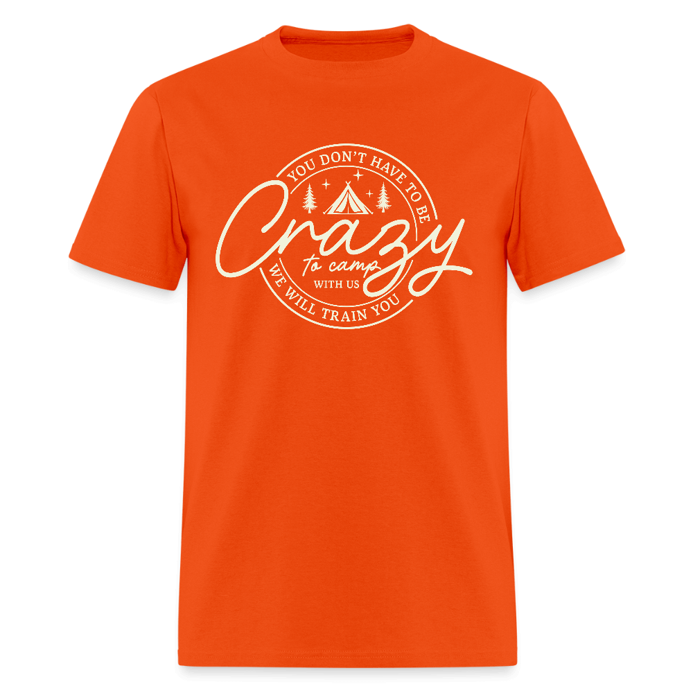 Crazy Camping T-Shirt Color: orange