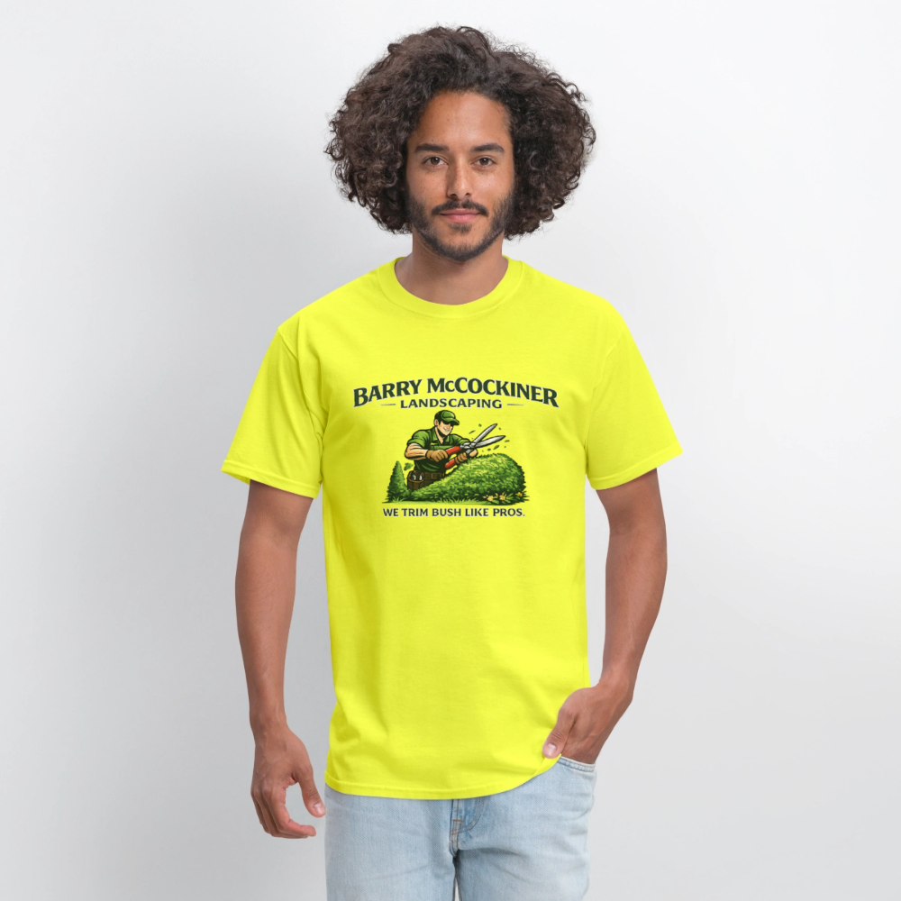 Barry McCockiner Landscaping Funny T-Shirt Color: Rock