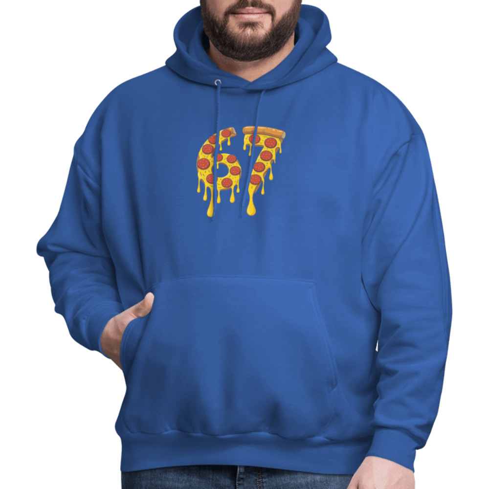Six Seven 67 Pizza Hoodie Color: navy
