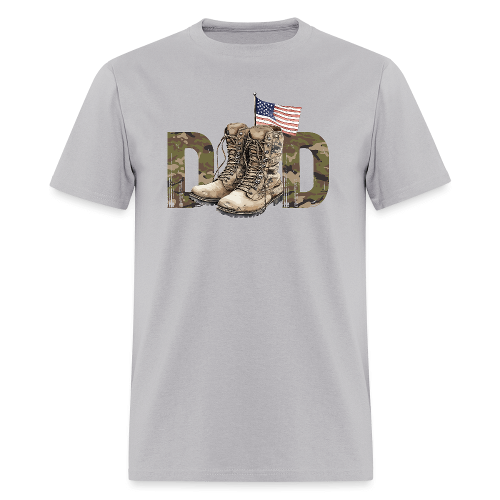 Military Dad T-Shirt - gravel