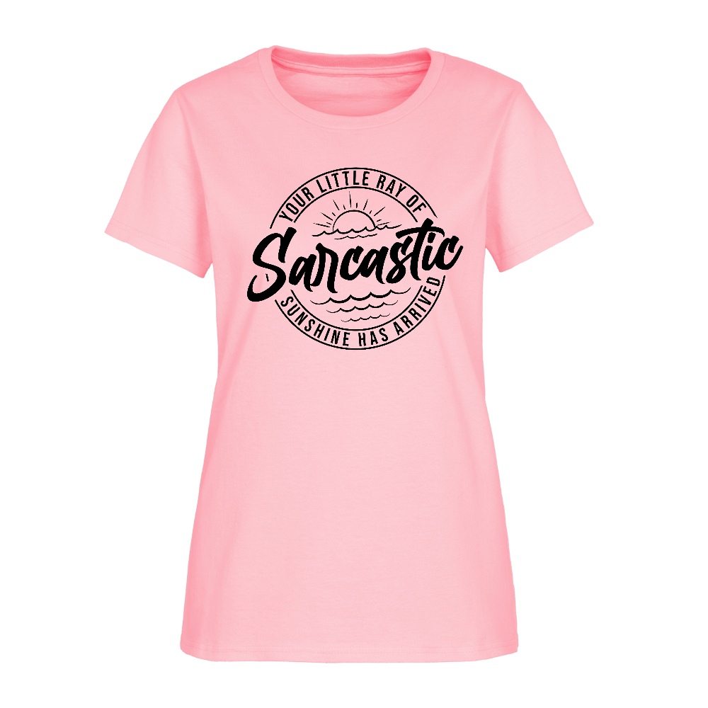 Sarcastic Ray of Sunshine Women’s Graphic T-Shirt - pink