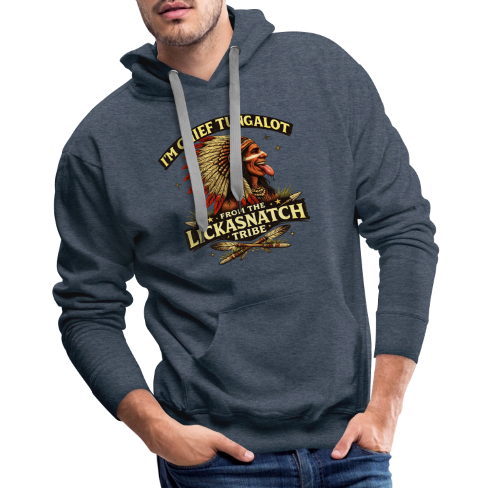 Chief Tungalot Lickasnatch Tribe Funny Hoodie Color: Black