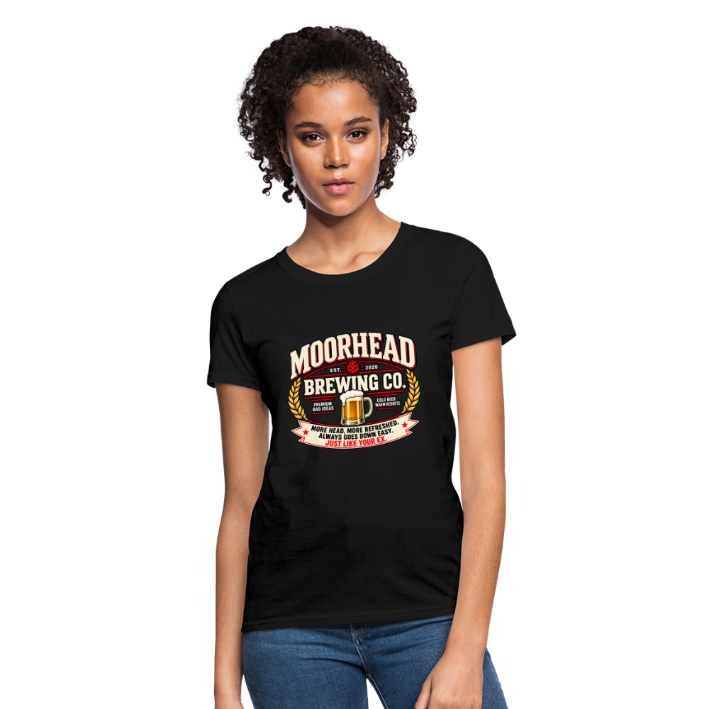 Moorhead Brewing Co. Women’s T-Shirt Color: Black