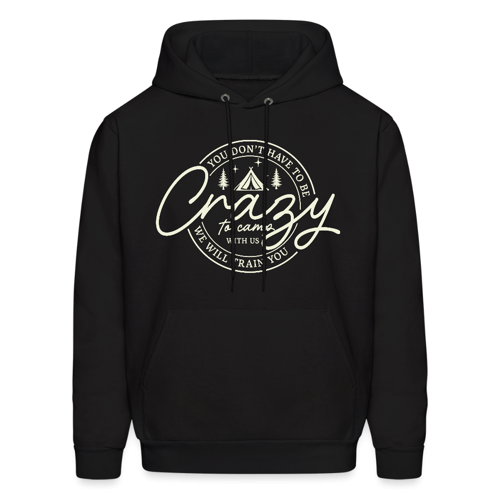 Crazy Camping Hoodie Color: black