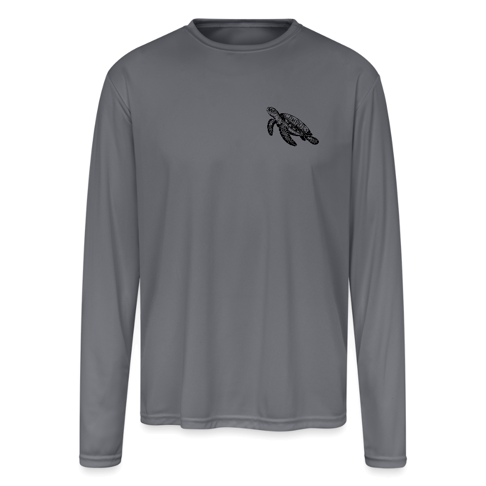 Salty Sandy Happy Beach Performance Shirt – UPF 44+ Color: gray