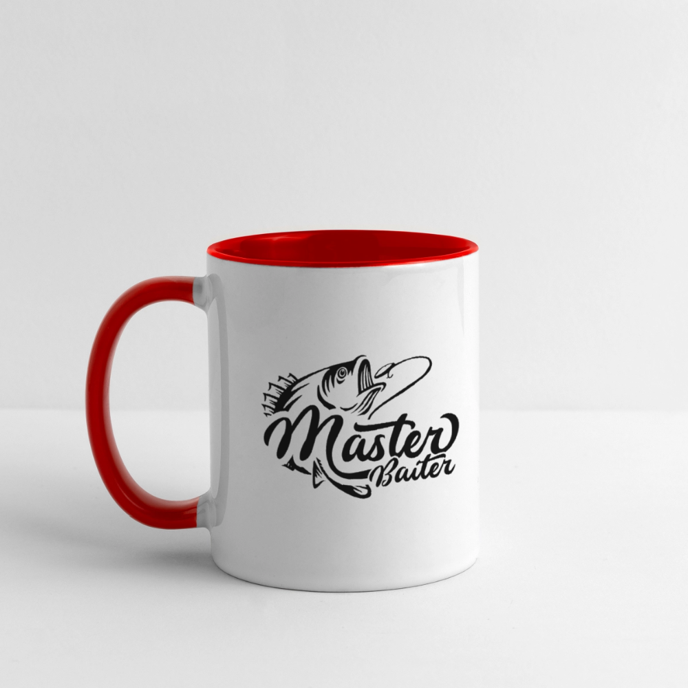 Master Baiter Funny Fishing Coffee Mug Color: white/black
