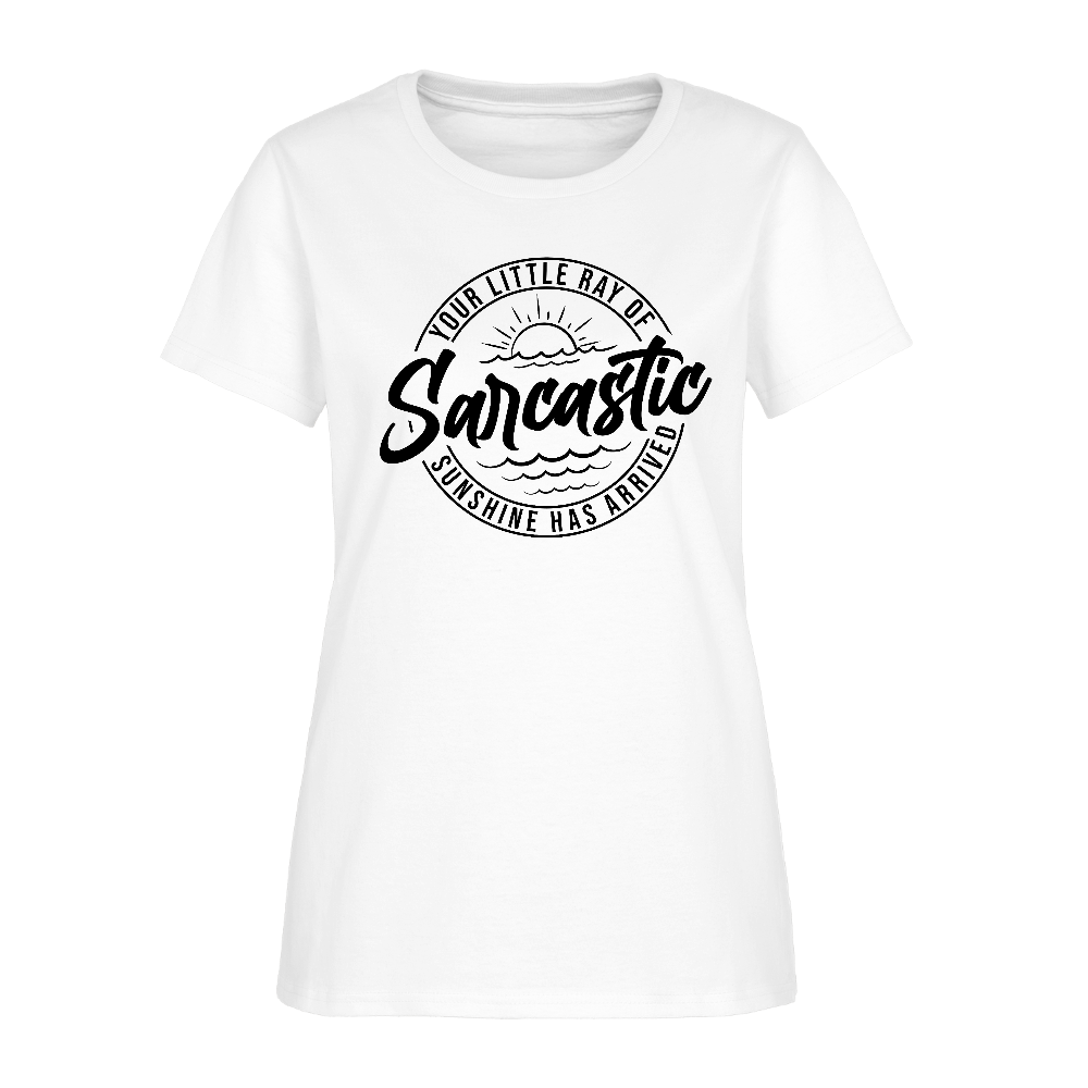 Sarcastic Ray of Sunshine Women’s Graphic T-Shirt - white