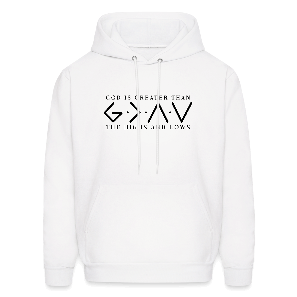 God is Greater Than High And Lows Hoodie - white