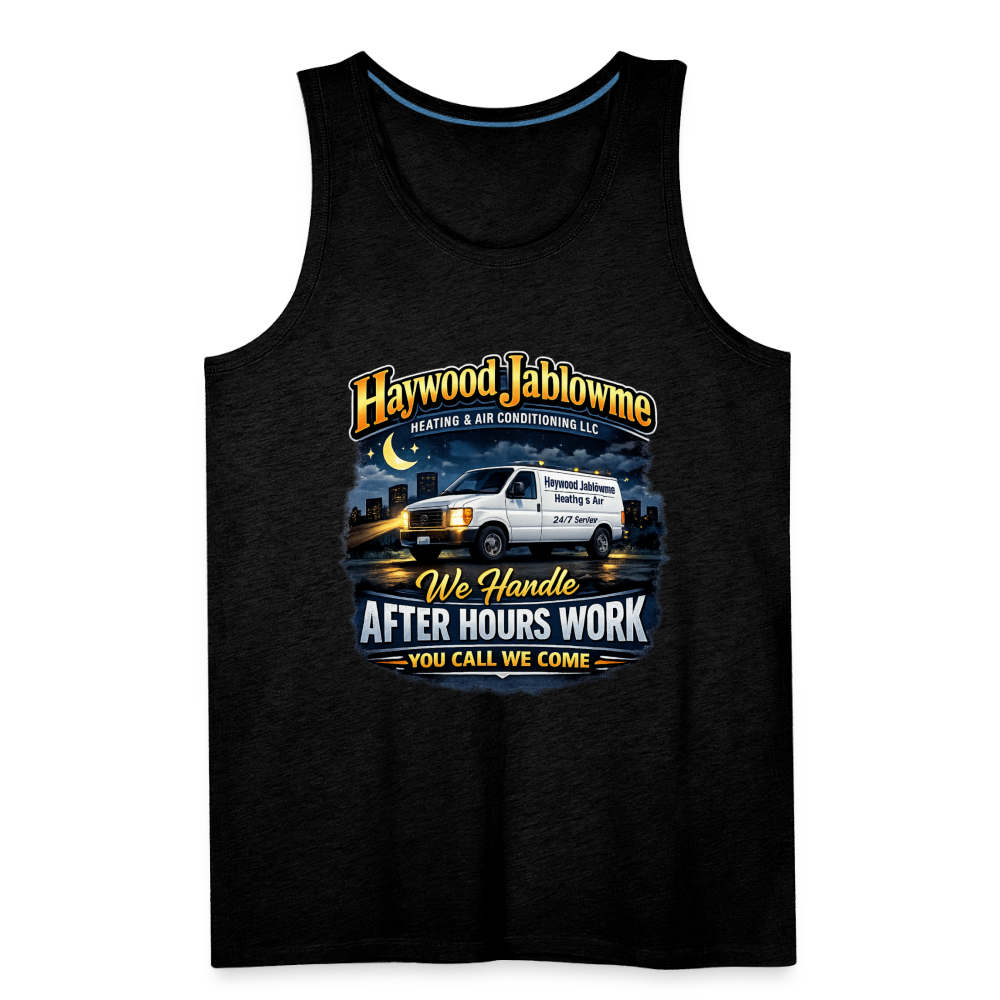 Haywood Jablowme Funny HVAC Tank Top Color: Black