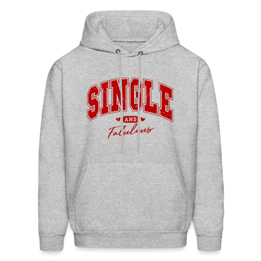 Single and Fabulous Hoodie - heather gray