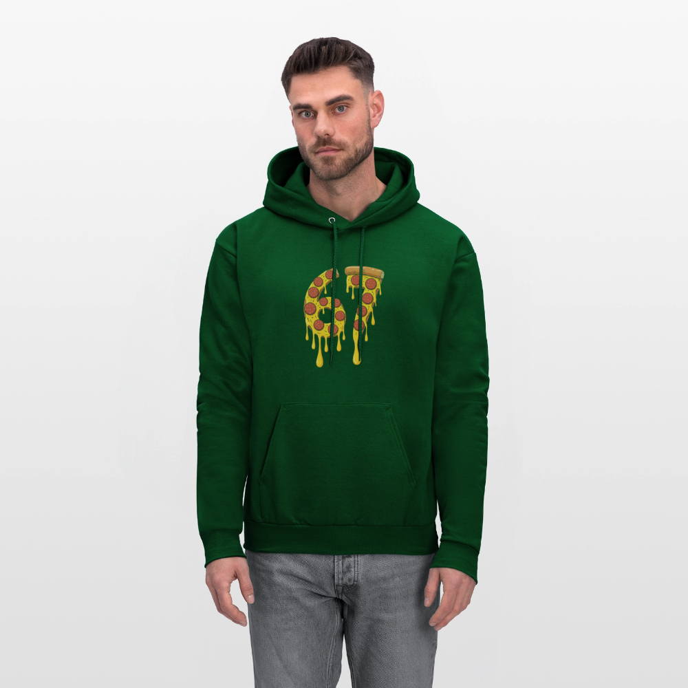 Six Seven 67 Pizza Hoodie - forest green