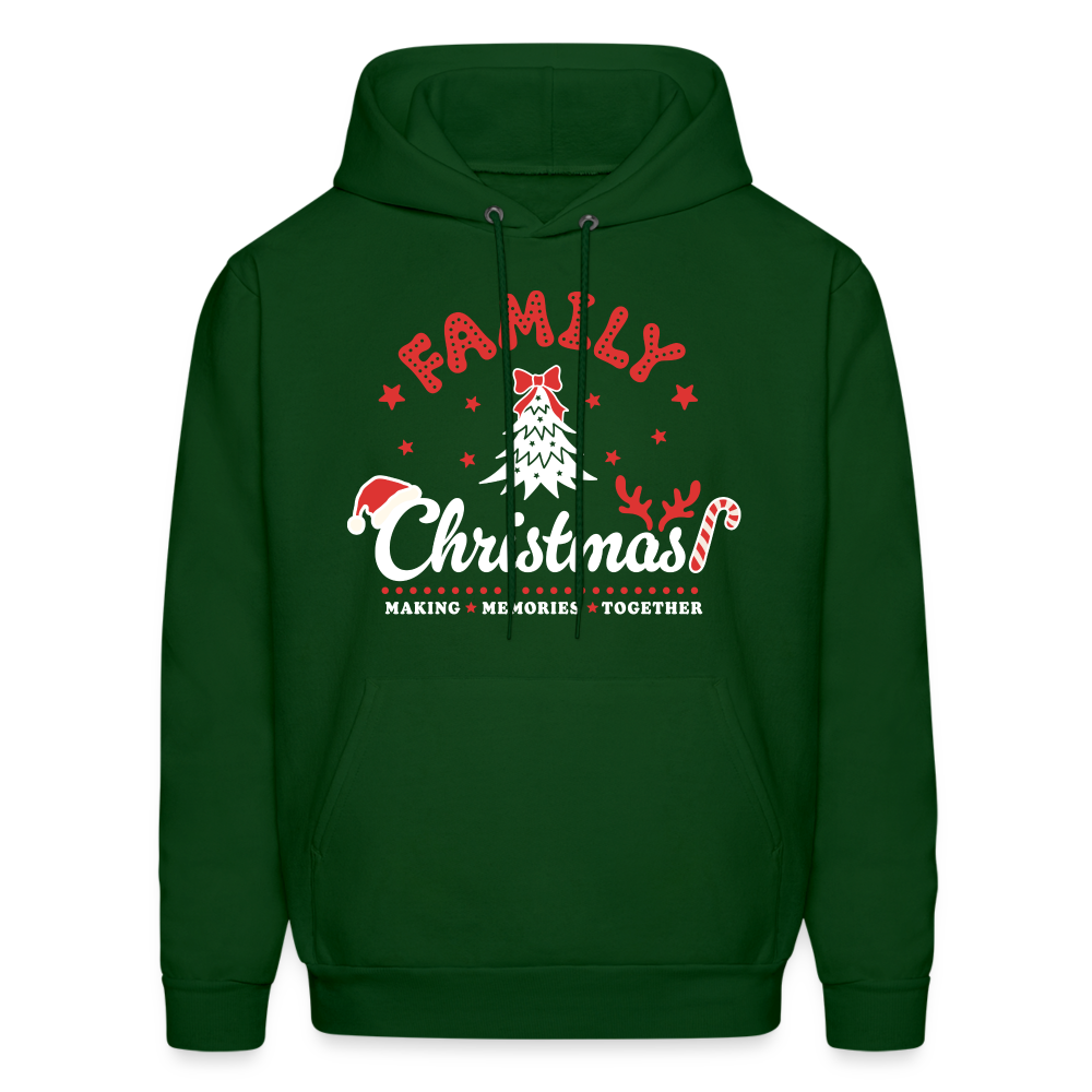 Family Christmas Making Memories Together Hoodie - forest green